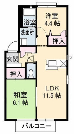 レジェンド A棟の物件間取画像